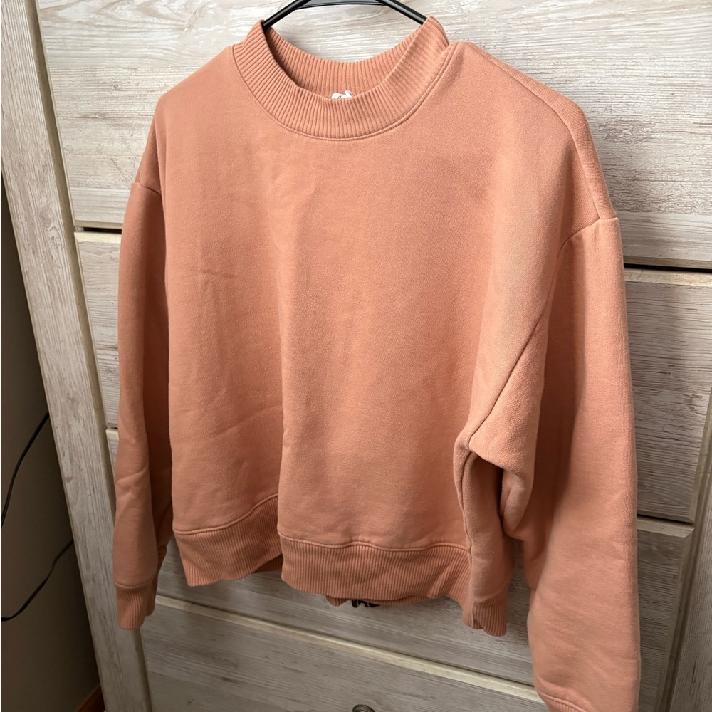A New Day Coral Crewneck Sweater